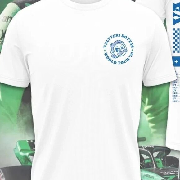 Valtteri Bottas World Tour 2026 Unisex T-Shirt 159 - Picture 2 of 6